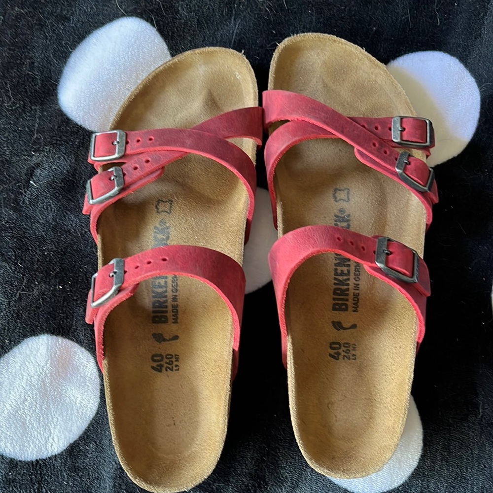 Birkenstock sandals. Worn once. Just a little too small for me.